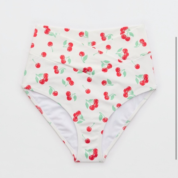 Aerie Cherry Print Bikini Set Size M/34DDD NWT - Picture 4 of 8
